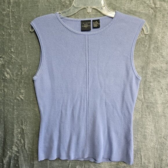 Tailor B Moss Women's Lg 2 Piece Lavender Sweater Vintage Hong Kong Flaw - Picture 9 of 15